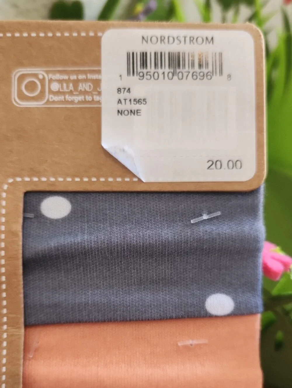 NWT Nordstrom Lila & Jack Pumpkin Patch Bib & Headband Set Peach, Gray,White 5pk
